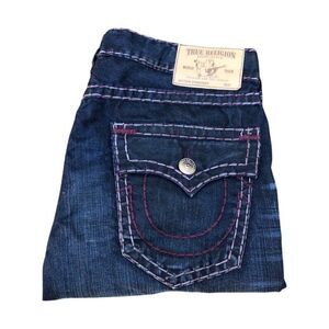 TRUE Religion Jeans Size 38 STRAIGHT Blue/Purple
